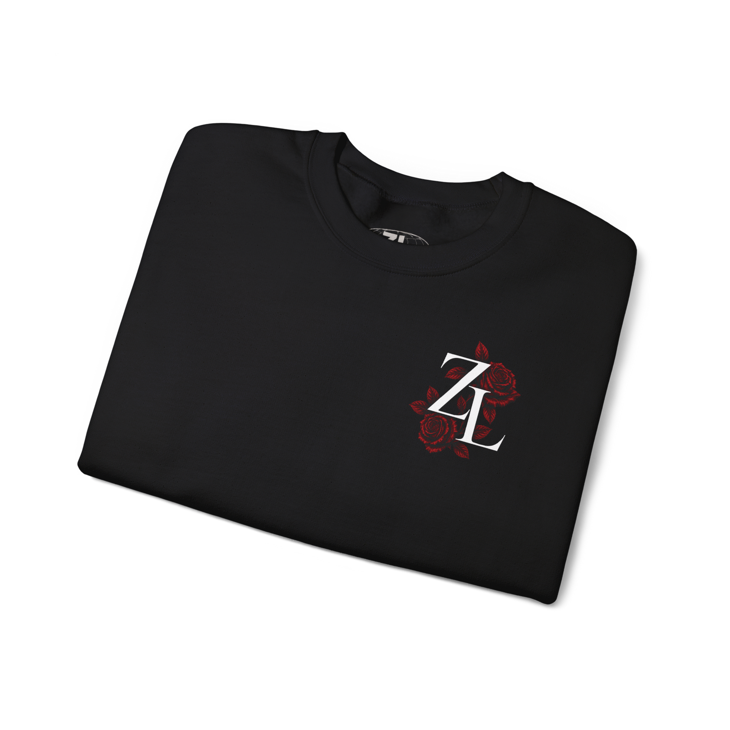 Sudadera Oversize “ZL Roses” Negra – Diseño Premium Floral Streetwear
