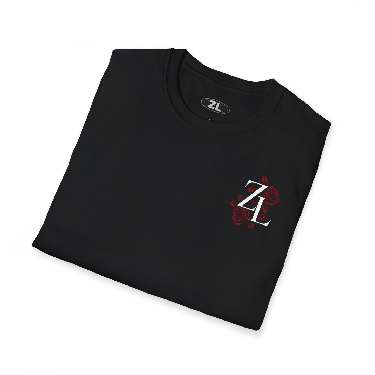 Camiseta Oversize ZL Roses Edition – Negra Premium