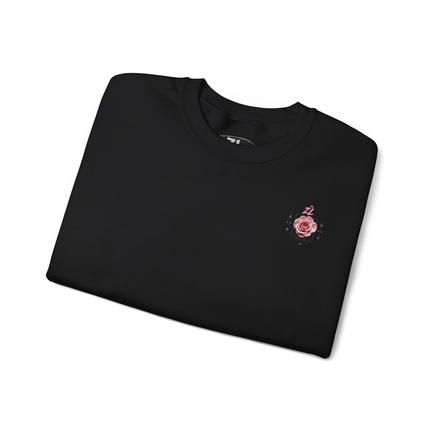 Sudadera Oversize “Pink Rose” Negra – Streetwear Premium ZEROLIMITS