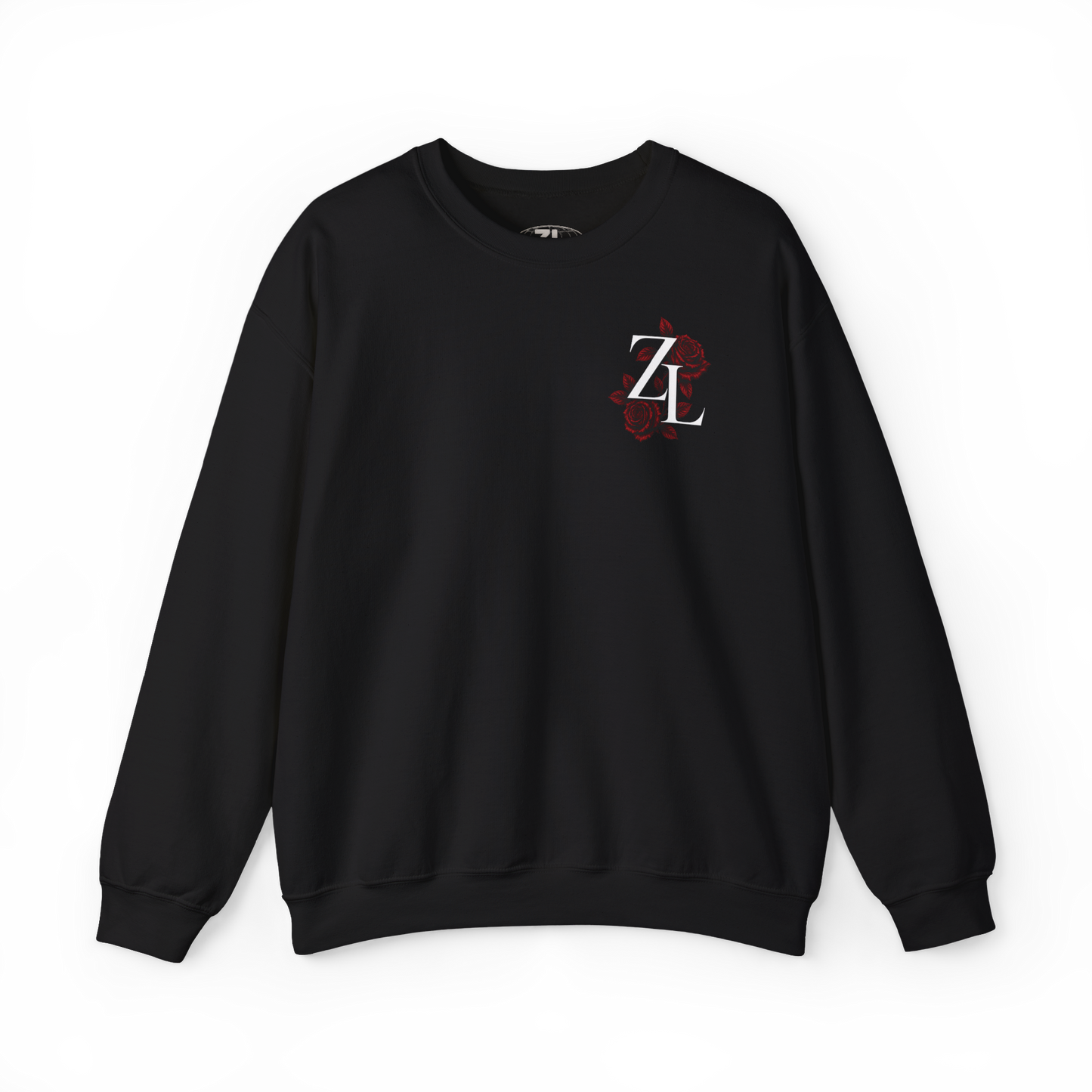 Sudadera Oversize “ZL Roses” Negra – Diseño Premium Floral Streetwear