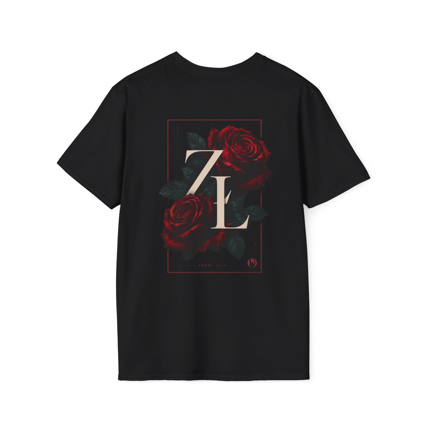 Camiseta Oversize ZL Roses Edition – Negra Premium