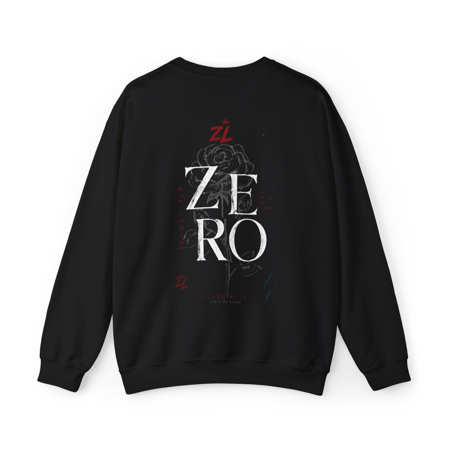 Sudadera Oversize “ZERO” Negra – Hoodie Streetwear Premium con Diseño Rosa Vintage