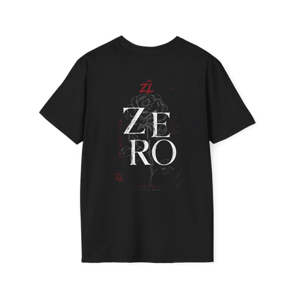 Camiseta Oversize “ZERO” Negra – Streetwear Premium con Diseño Rosa & Tipografía Vintage