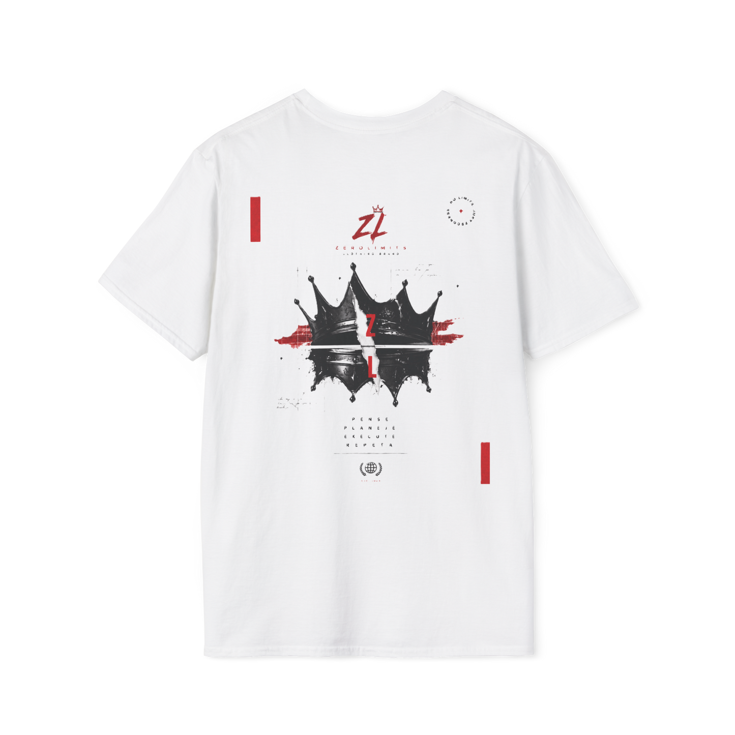 Camiseta Oversize Zerolimits Crown Reflection White – Edición Signature