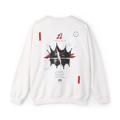 Sudadera Oversize Zerolimits Crown Reflection White – Edición Premiu