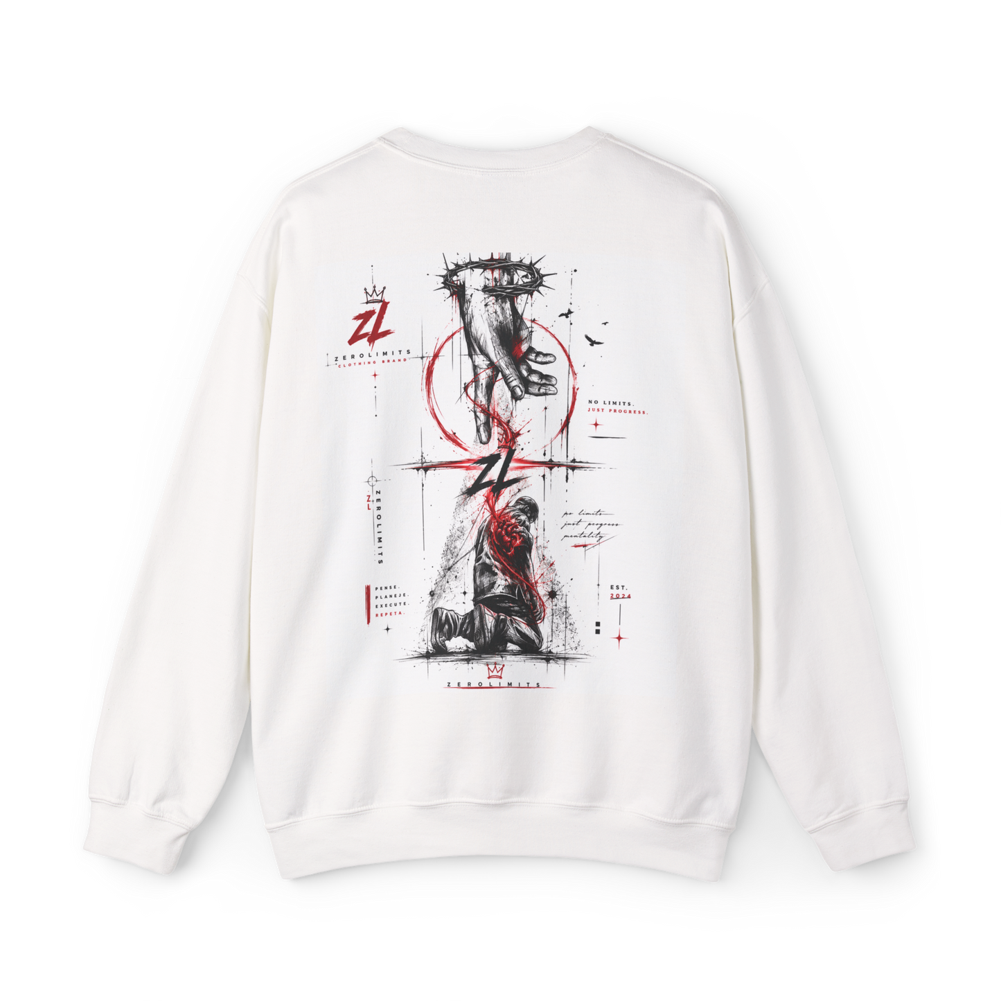 ZeroLimits™ Oversized Crewneck — No Limits Just Progress