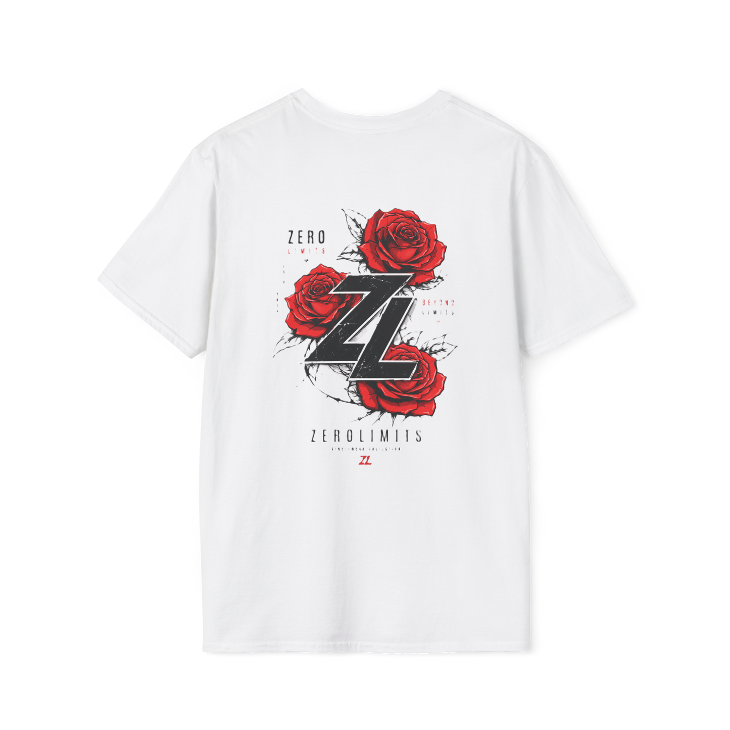Camiseta Oversize ZEROLIMITS “Red Rose” – Edición White ZL