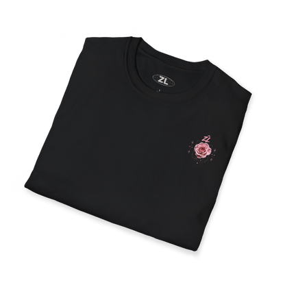 Camiseta Oversize “Pink Rose” Negra – Streetwear Premium ZEROLIMITS