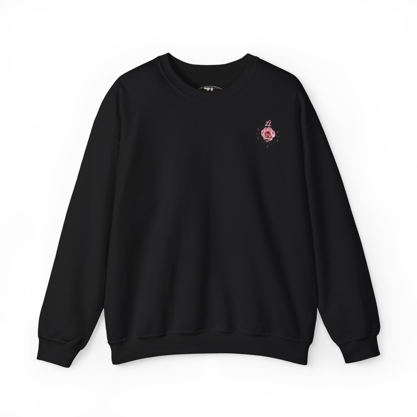 Sudadera Oversize “Pink Rose” Negra – Streetwear Premium ZEROLIMITS