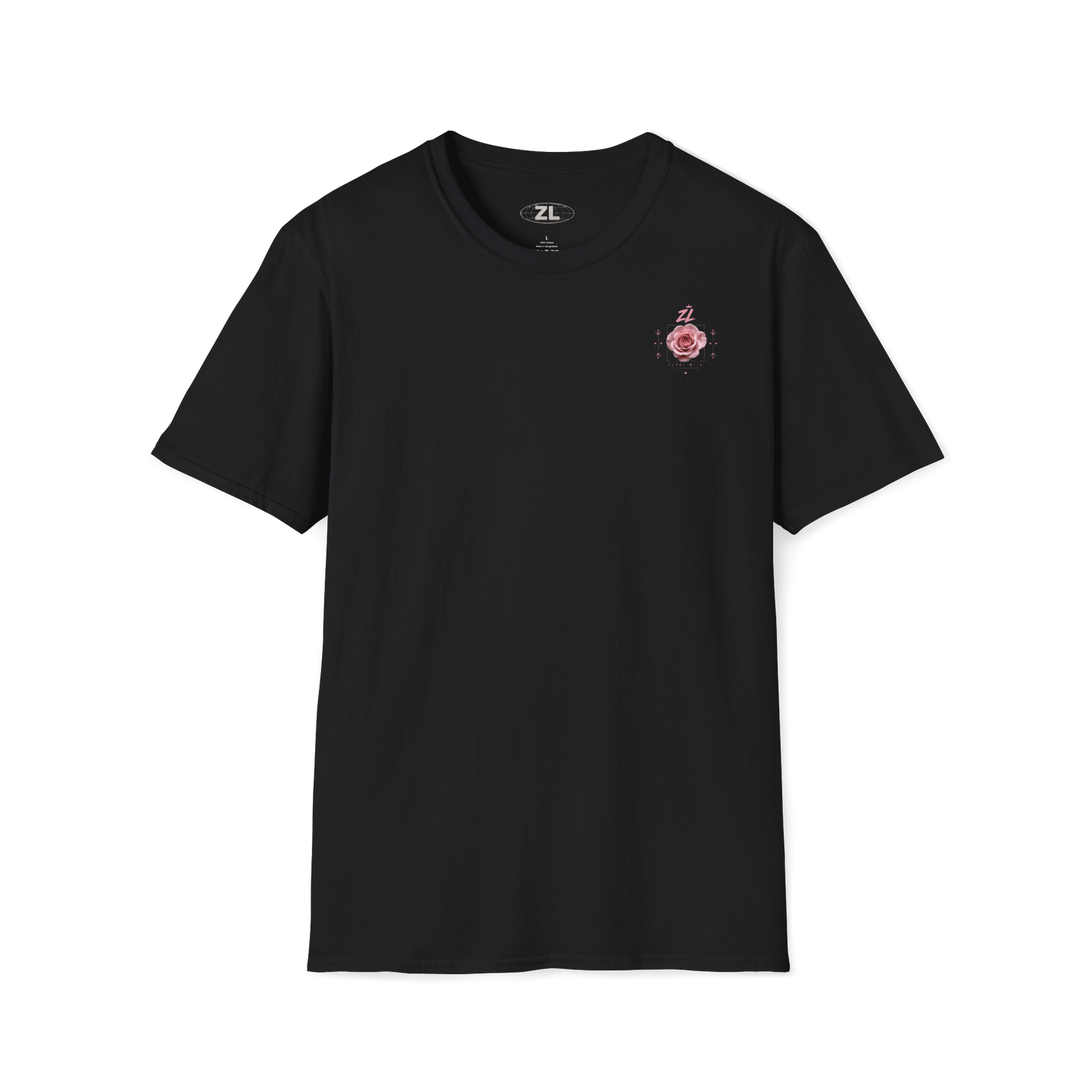 Camiseta Oversize “Pink Rose” Negra – Streetwear Premium ZEROLIMITS