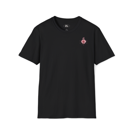 Camiseta Oversize “Pink Rose” Negra – Streetwear Premium ZEROLIMITS