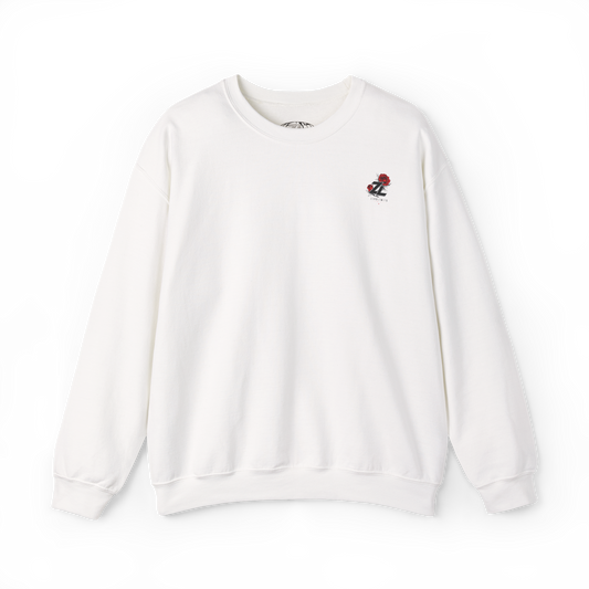 Sudadera Oversize ZEROLIMITS “Red Rose” – Edición White ZL